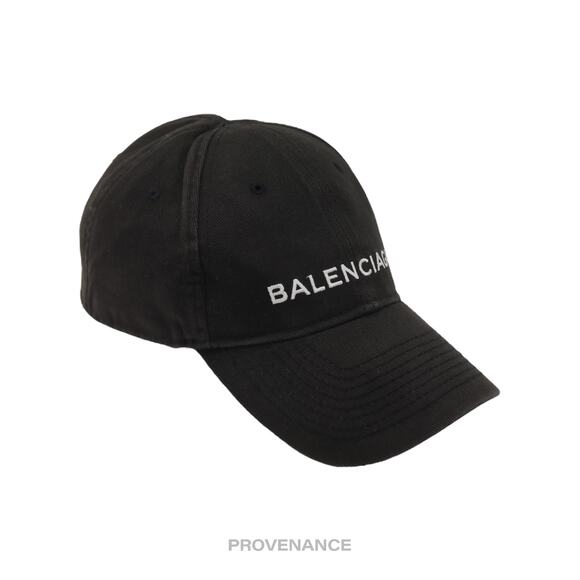 🔴 Balenciaga Embroidered Logo Cap - Washed Black - Picture 3 of 10